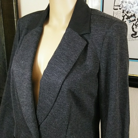 Susan Graver Jackets & Blazers - Susan Graver faux leather trim, jacket